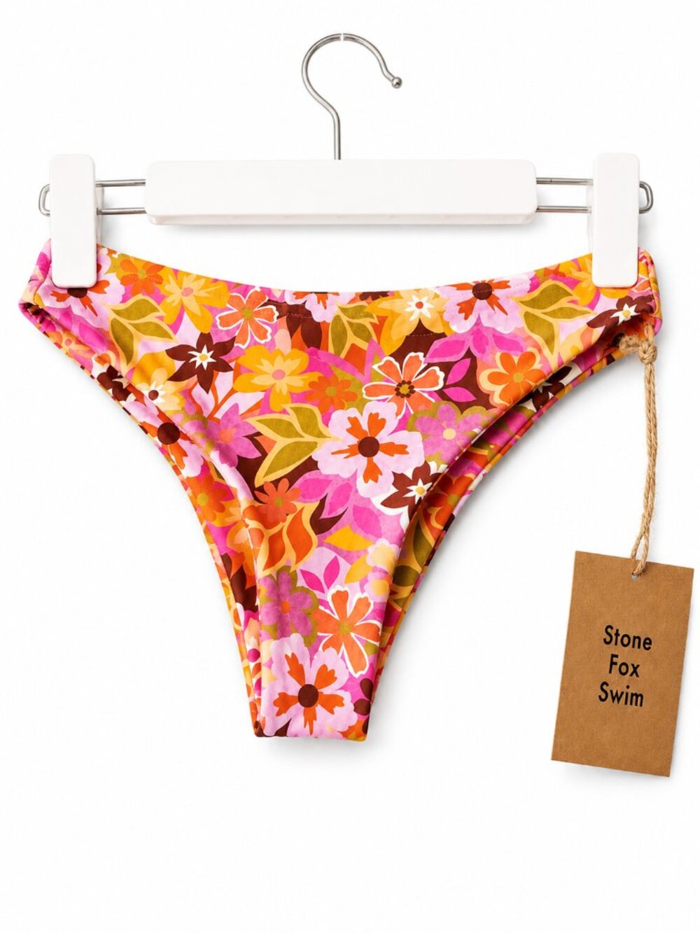 Stone Fox Swim Roca Retro Pop Floral Bikini Bottom XS NWT
